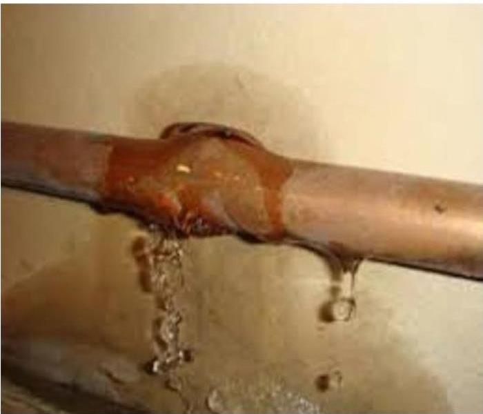 An old leaking pipe.