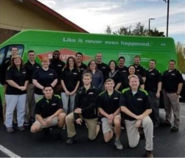 SERVPRO of The Mountains employees posing for a picture together.